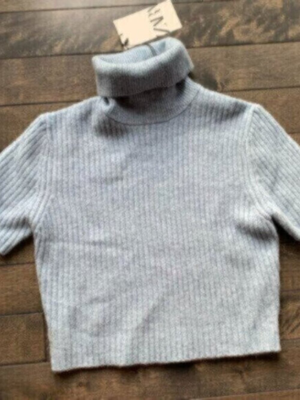 Zara Cropped Ribbed Sweater